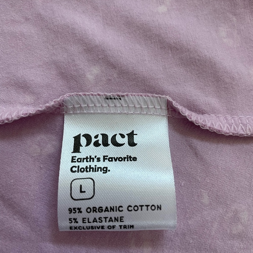 Pact Wild English Lavender Jolene Tie-Back Fit & Flare Dress Large - Picture 6 of 10